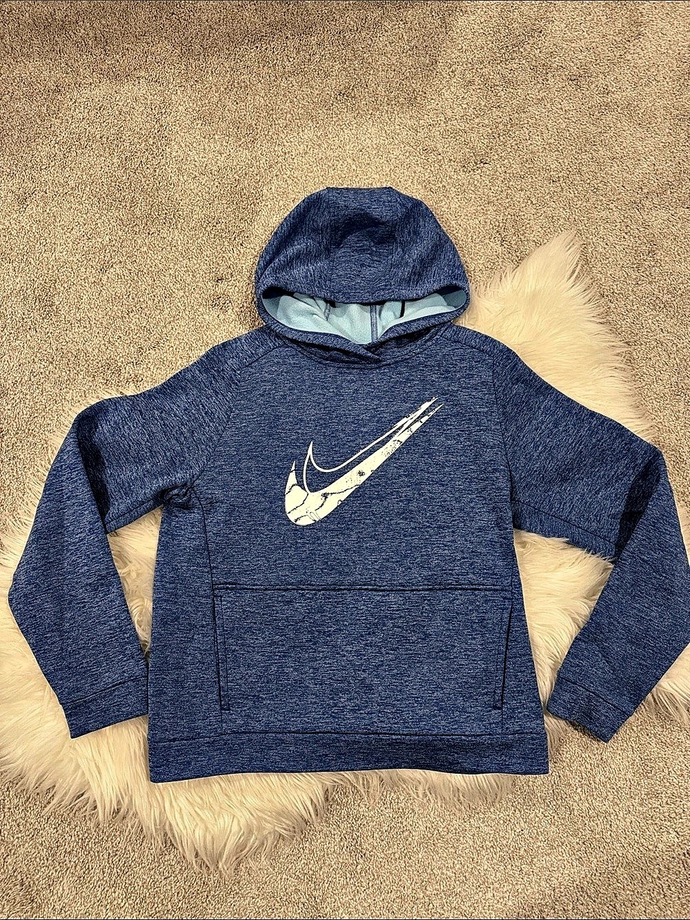 Nike Therma-FIT Graphic Pullover Hoodie Blue XL